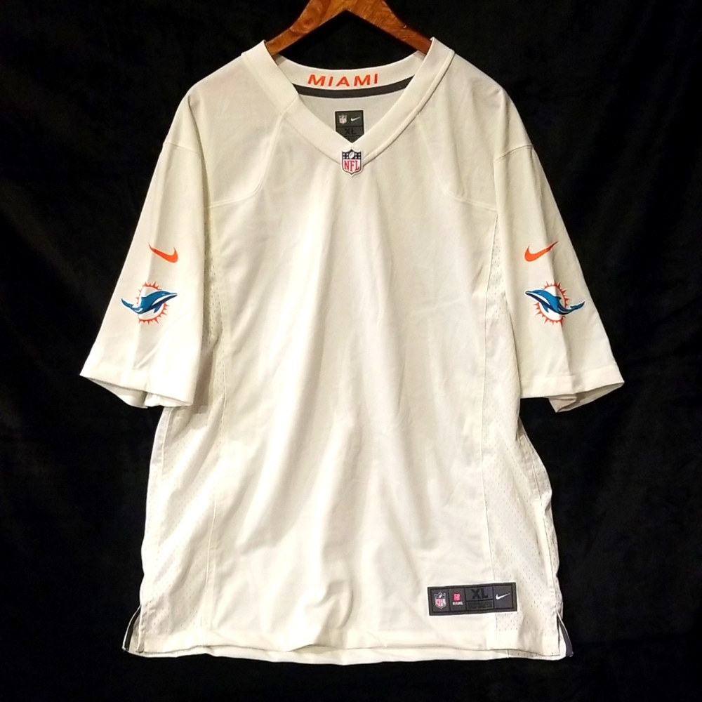 Mens Nike On Field Miami Dolphins Jersey Size XL Blank With Name Patch NWOT